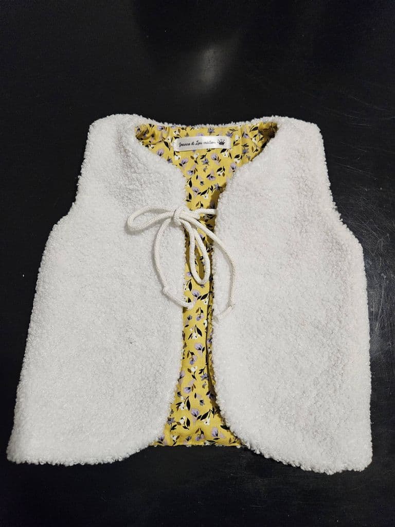 Gilet de berger » moumoute marron souricette »
