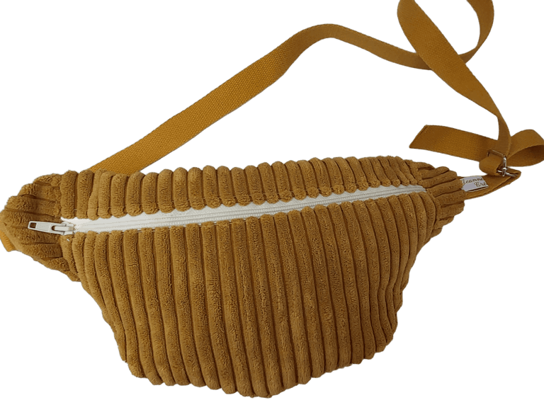 Sac banane Velour ocre