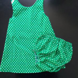 robe "les coeurs" + culotte taille 2 ans
