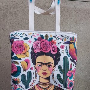 SAC FRIDA KHALO BLANC