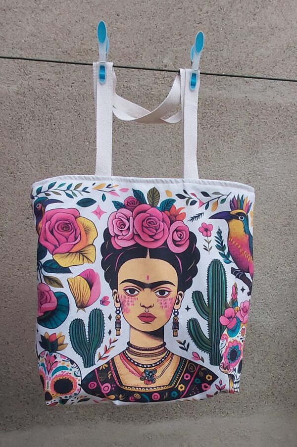 SAC FRIDA KHALO BLANC